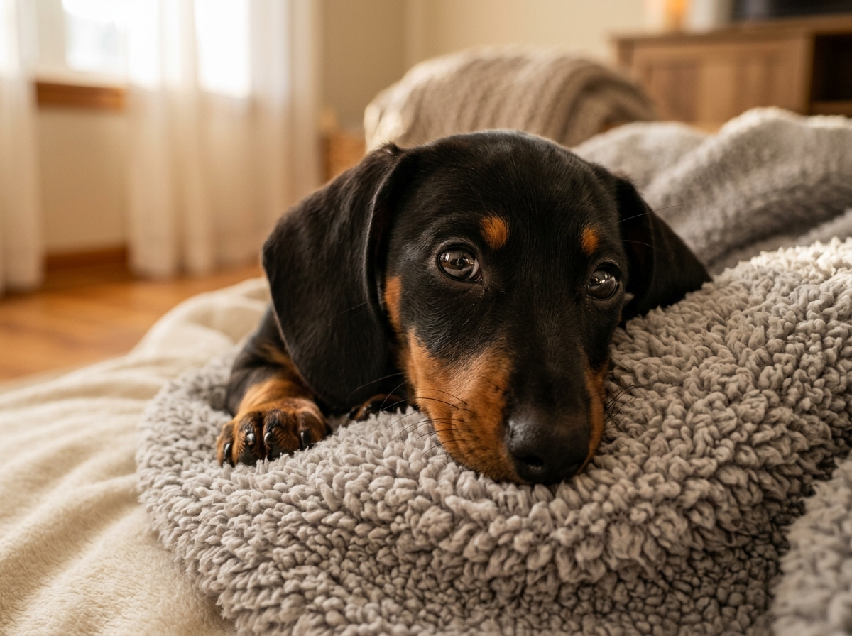 Dachshund de pelagem macia Dachs Litoral